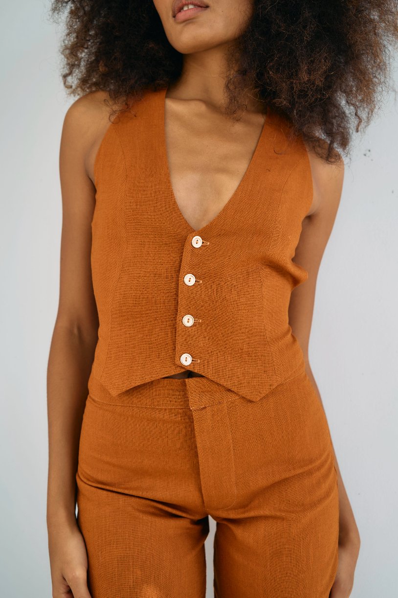 Copper Linen Suit - Alchemy London