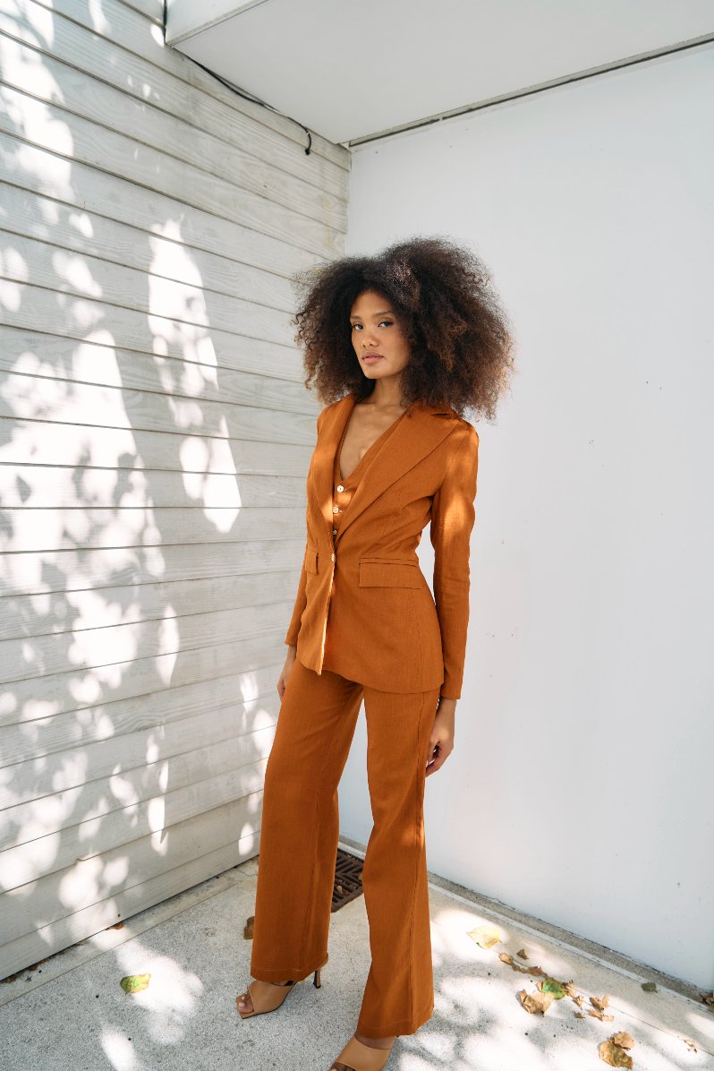 Copper Linen Suit - Alchemy London