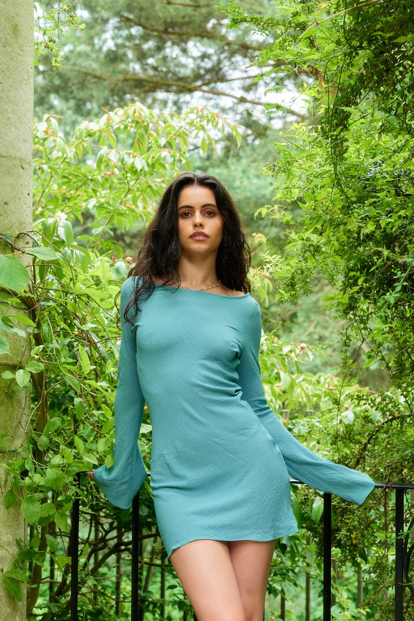 Gaia Dress in Turqoise - Alchemy London