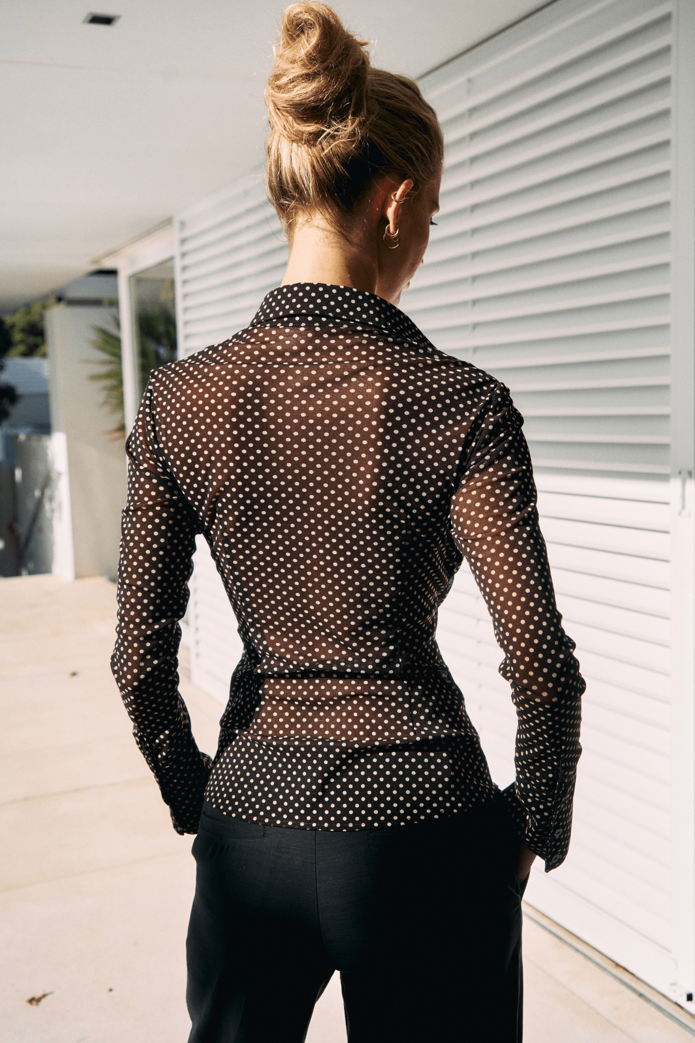 Kaia Shirt - Cocoa Dot - Alchemy London