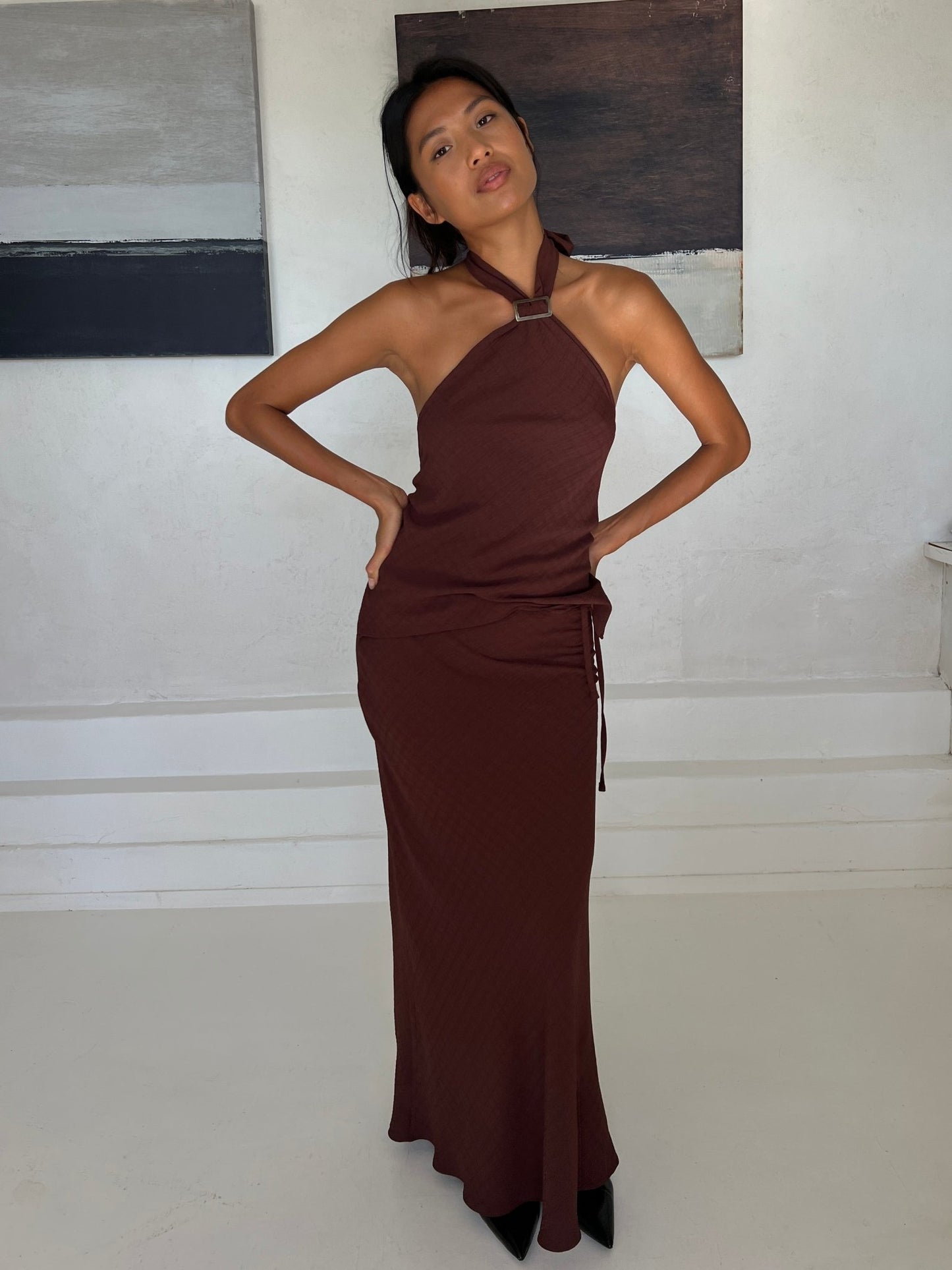 Luna Top in Mahogany - Alchemy London