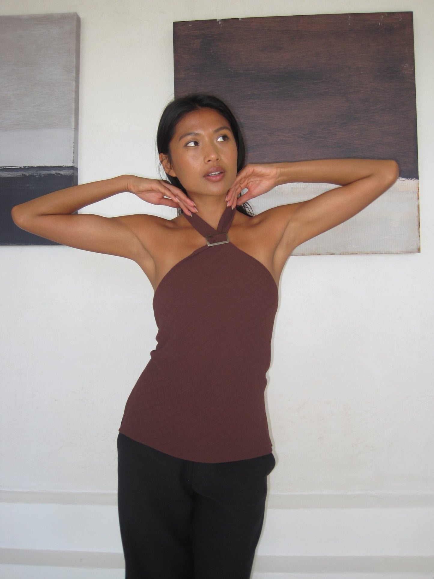 Luna Top in Mahogany - Alchemy London