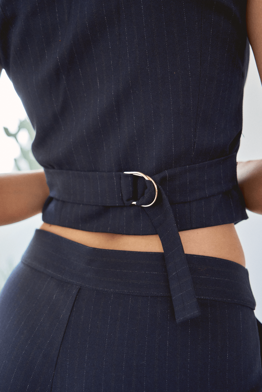 Navy Pinstripe Suit - Alchemy London