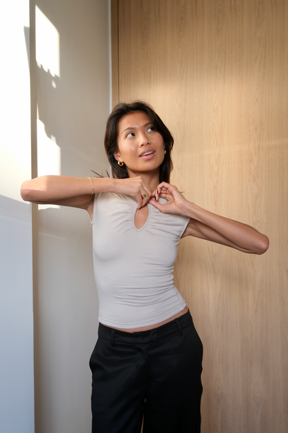 The Iris Top | Stone