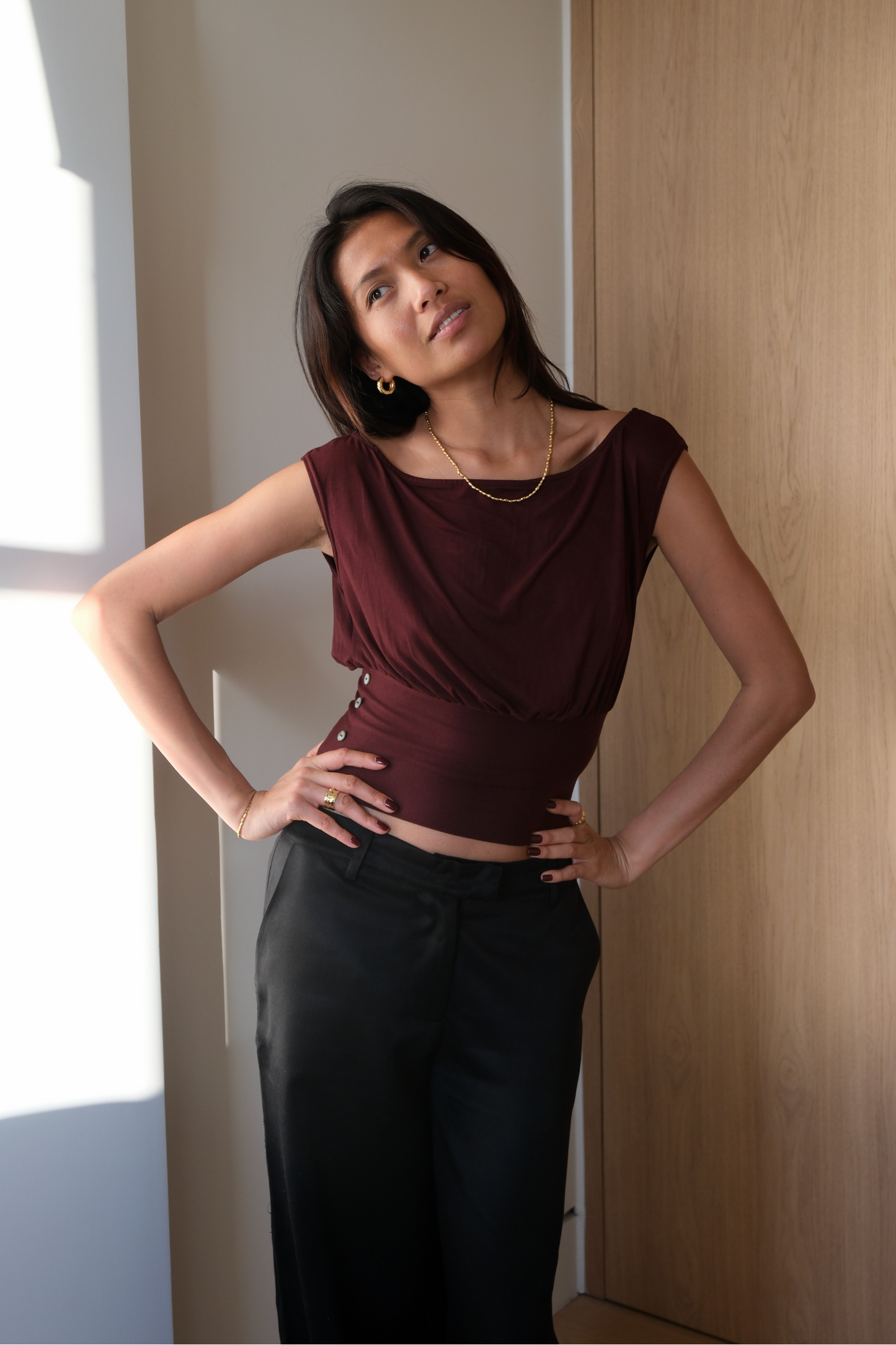 The Rhea Top | Mahogany