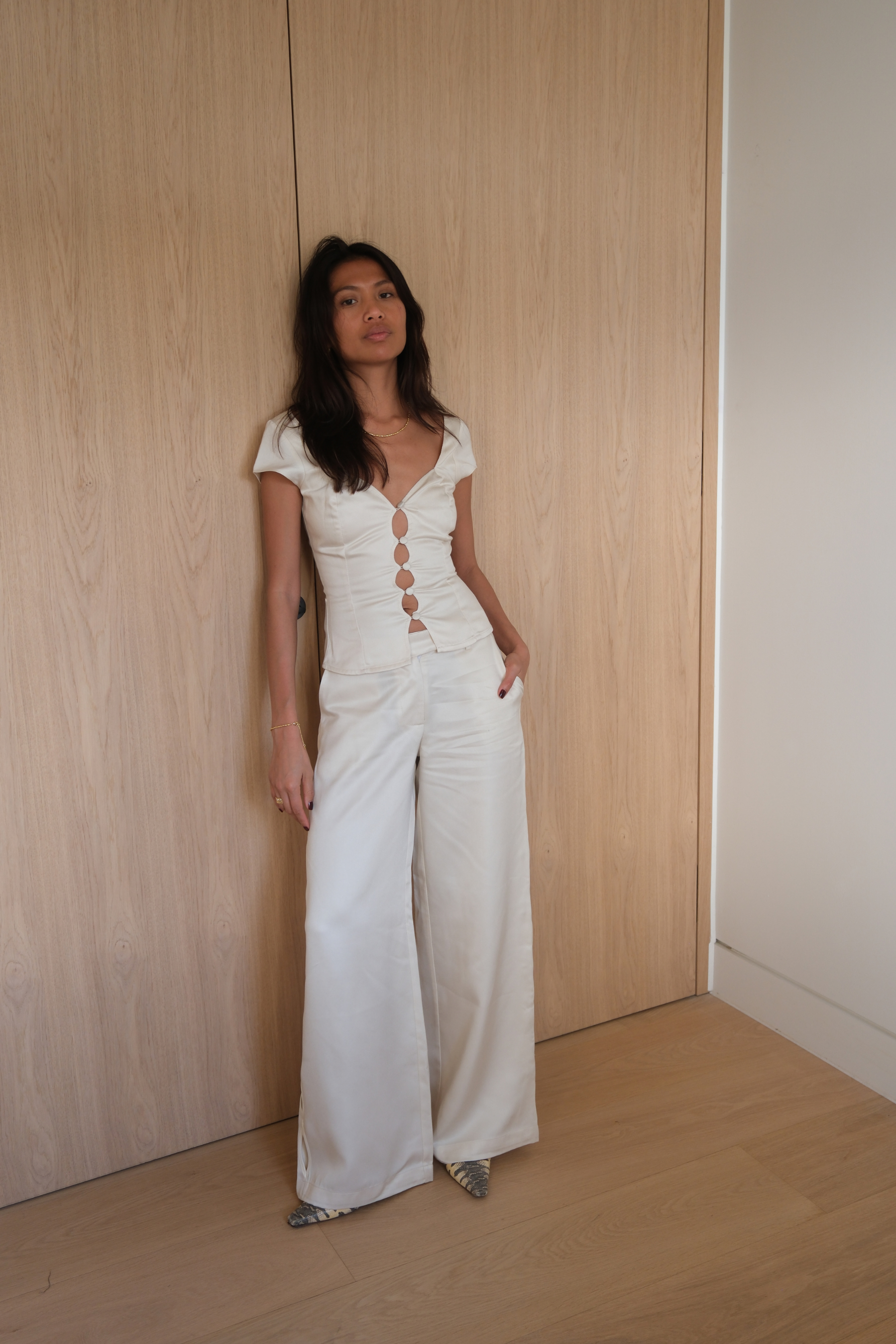 Suki Trousers | Ecru