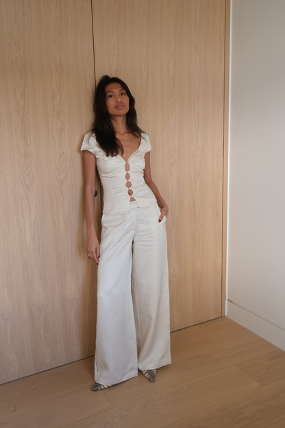 Suki Trousers | Ecru