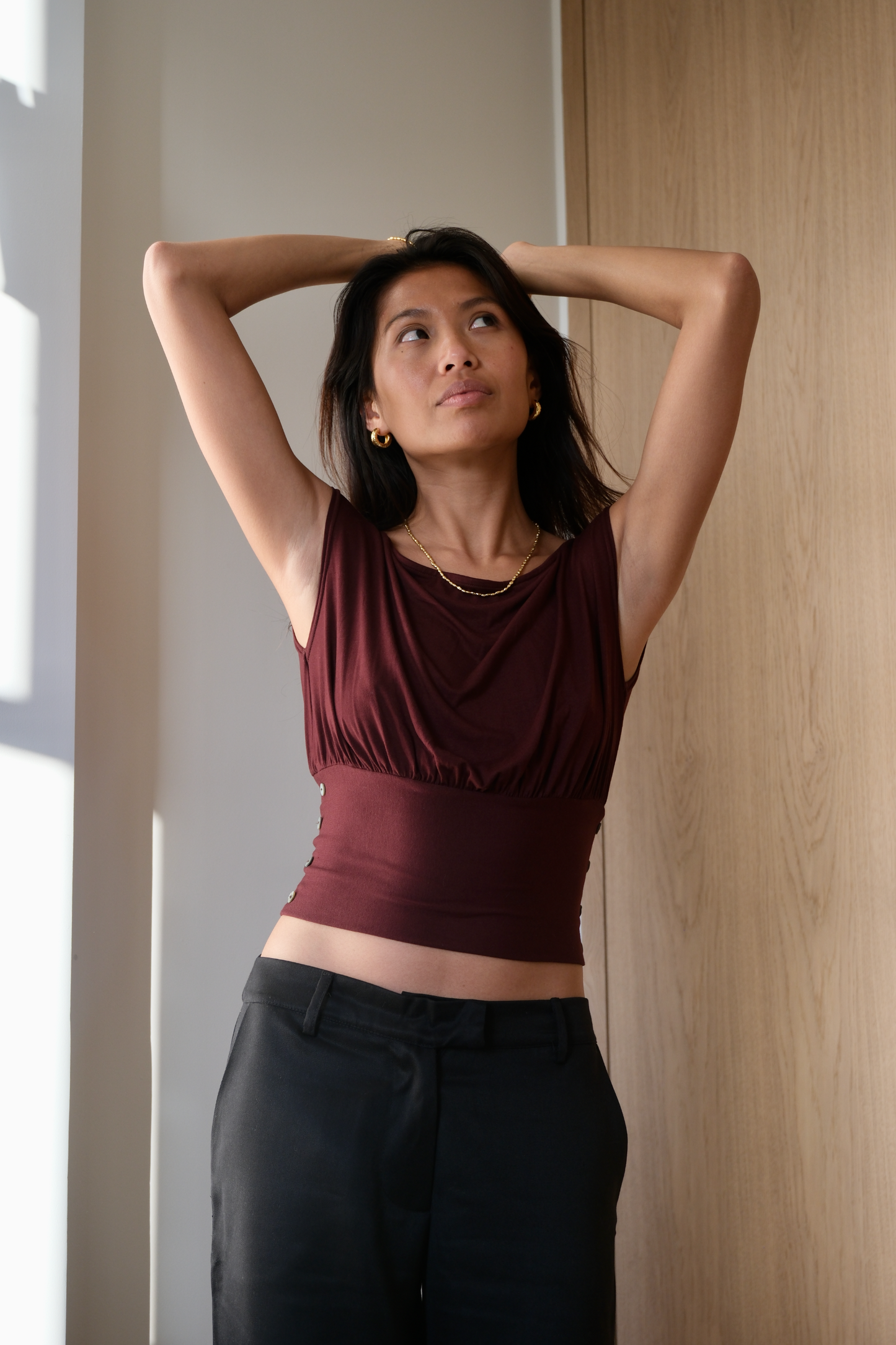 The Rhea Top | Mahogany