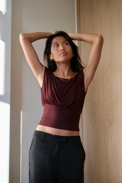 The Rhea Top | Mahogany