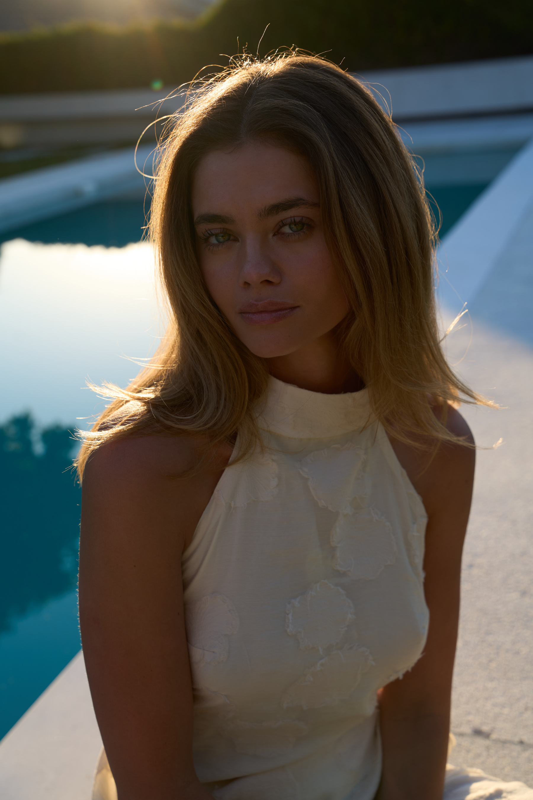 Azalea Halter Top | Ecru