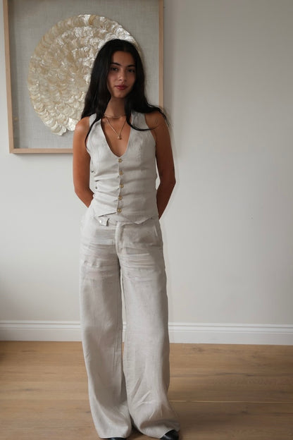 Gea Trousers - Stone