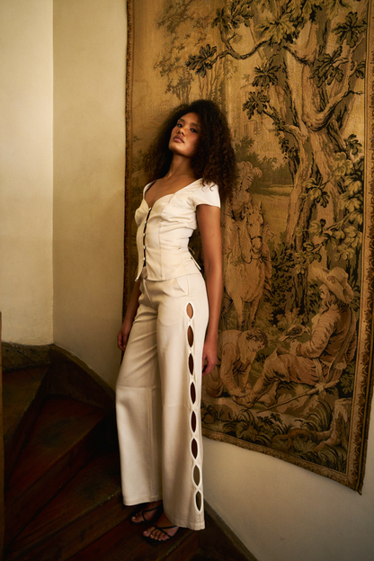 Suki Trousers | Ecru