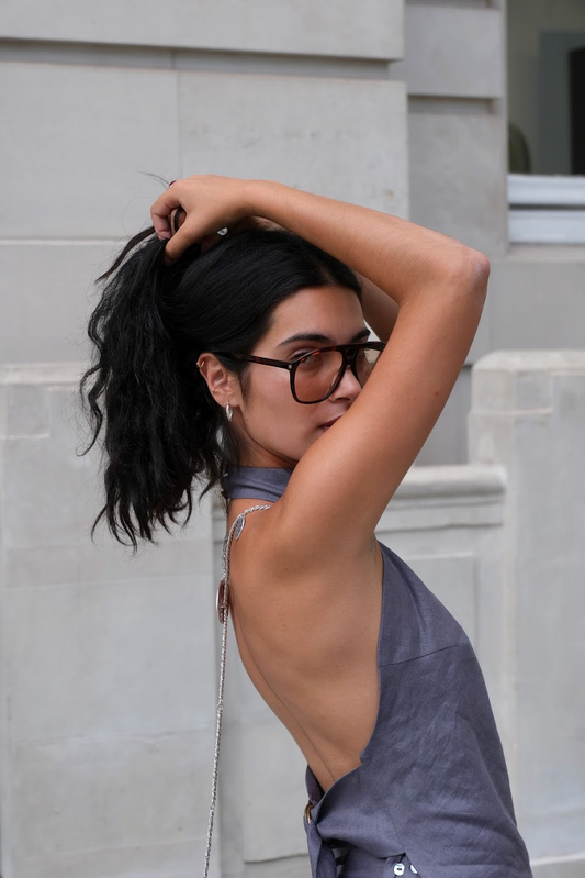 Linen Halter Top - Haze