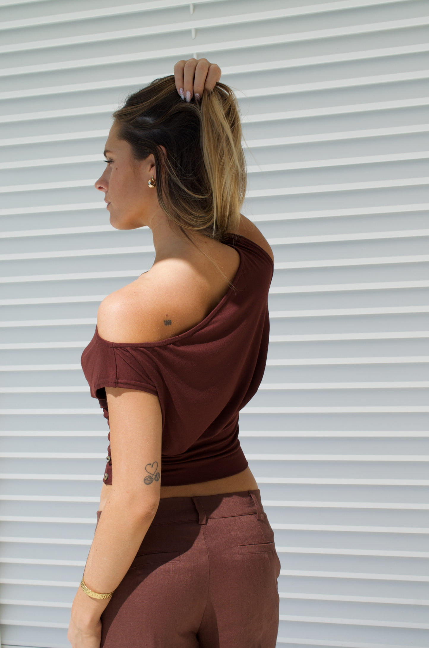The Rhea Top | Chocolate