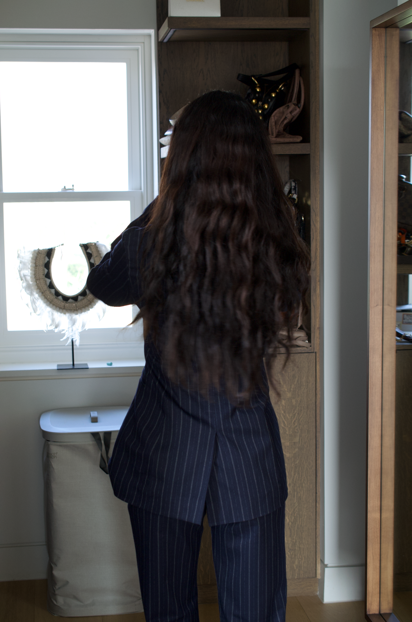 Navy Pinstripe Suit