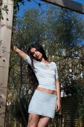 Flora Skirt | Sky
