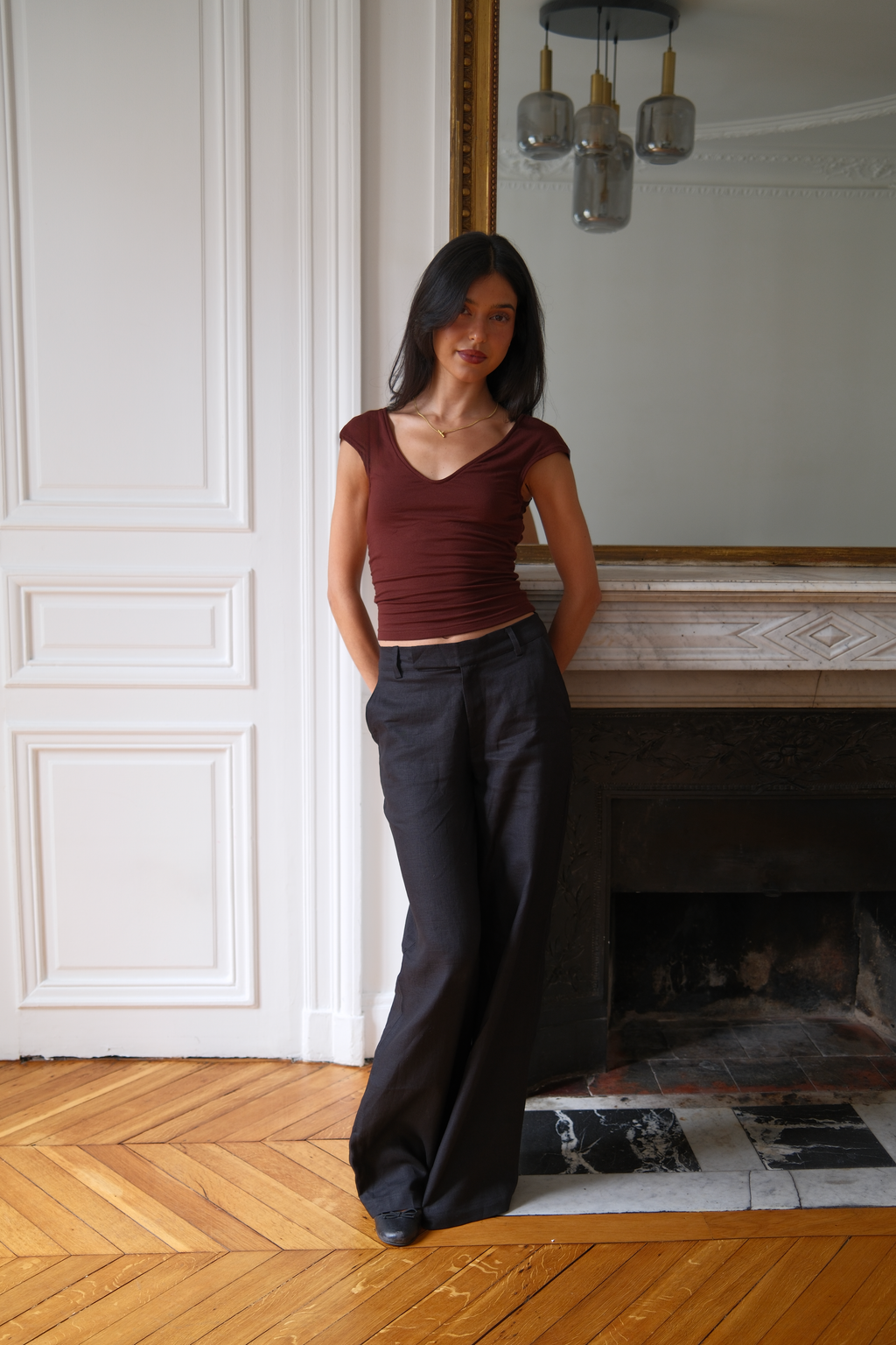 Ava Top | Brown