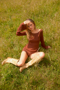 Malin Flare Sleeve Top | Chocolate