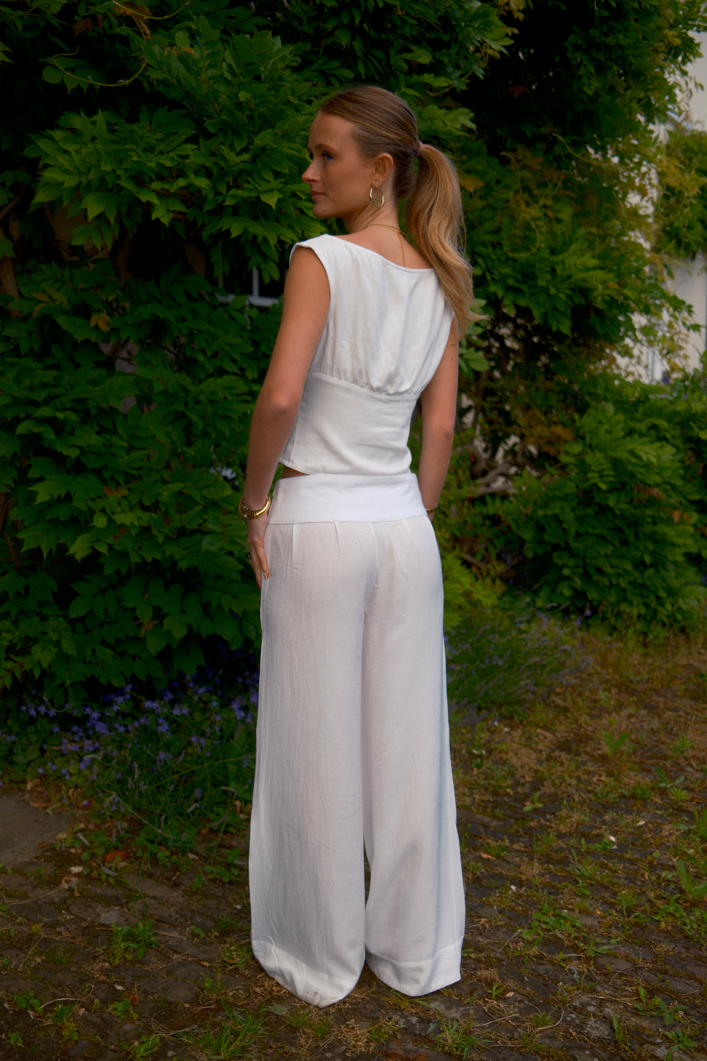 Malin Pleated Trousers | White