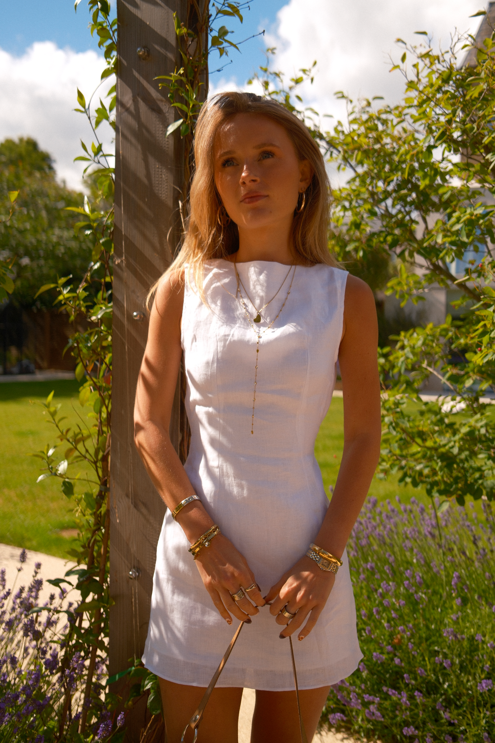 Malin Mini Dress | White Linen