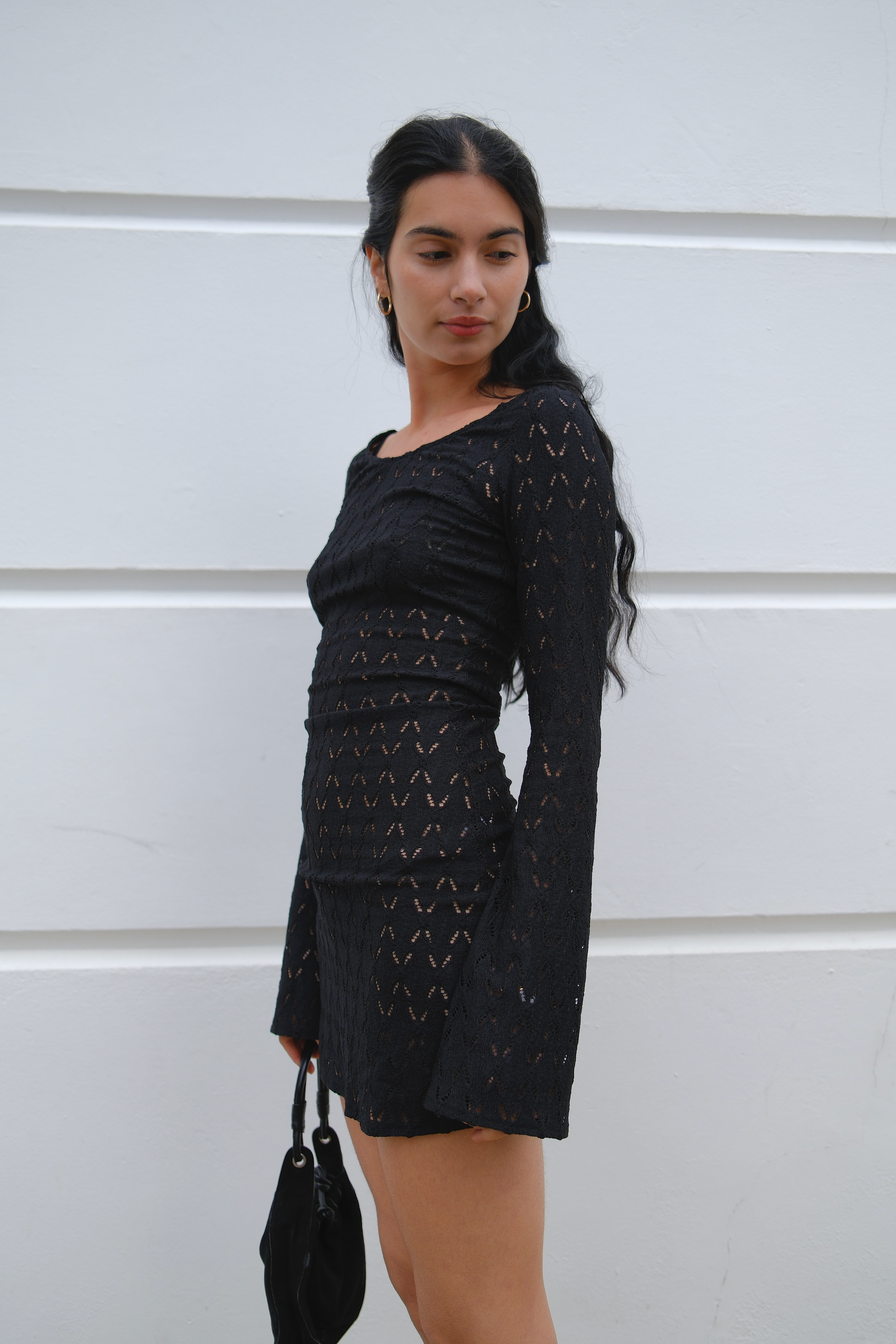 Gaia Dress | Black Knit