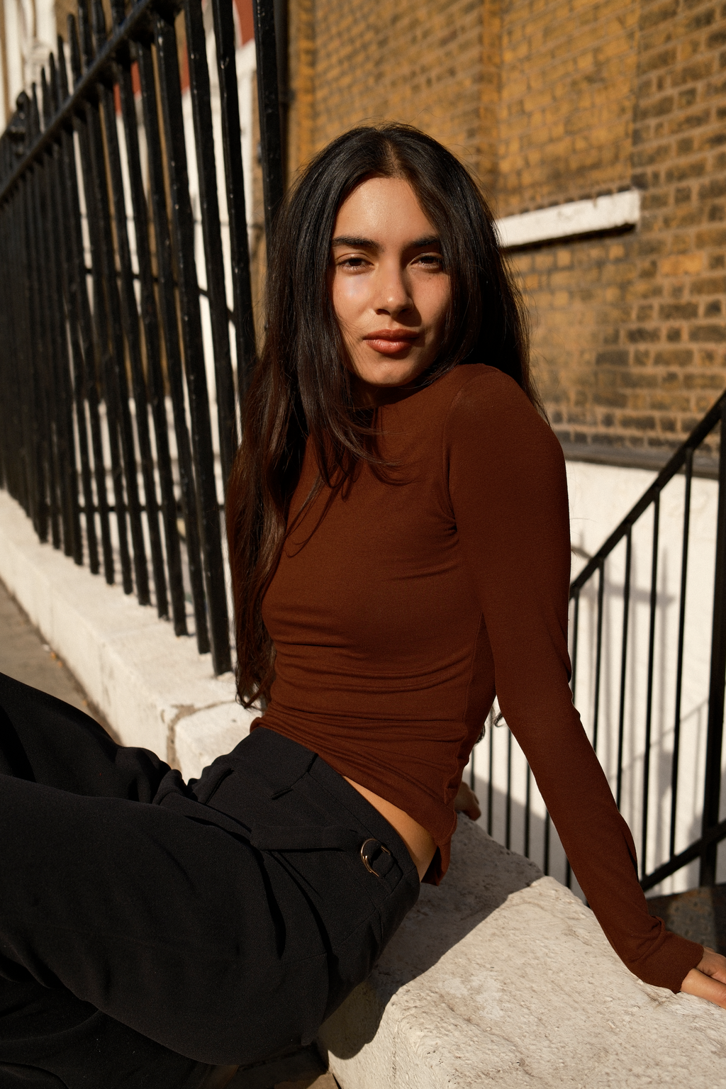Alma Top | Brown