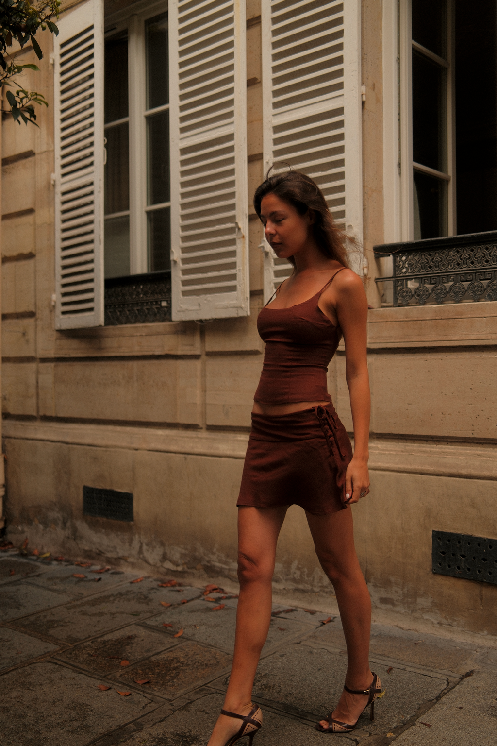 Margot Mini Skirt | Chocolate