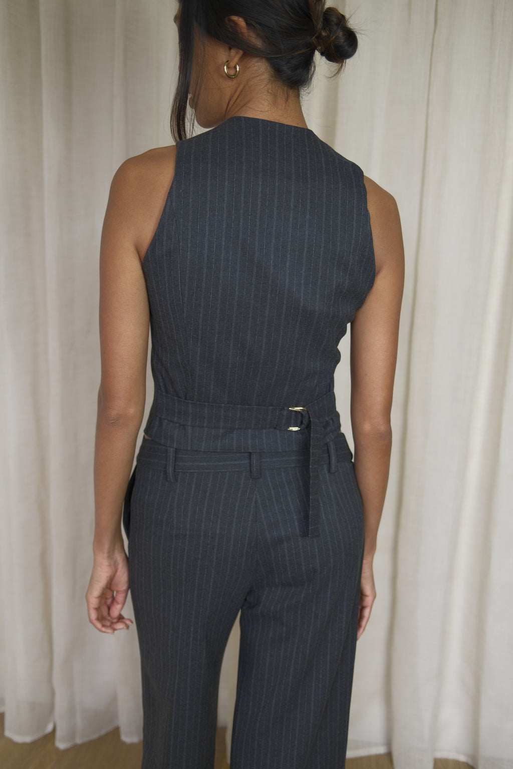 Grey Pinstripe Waistcoat