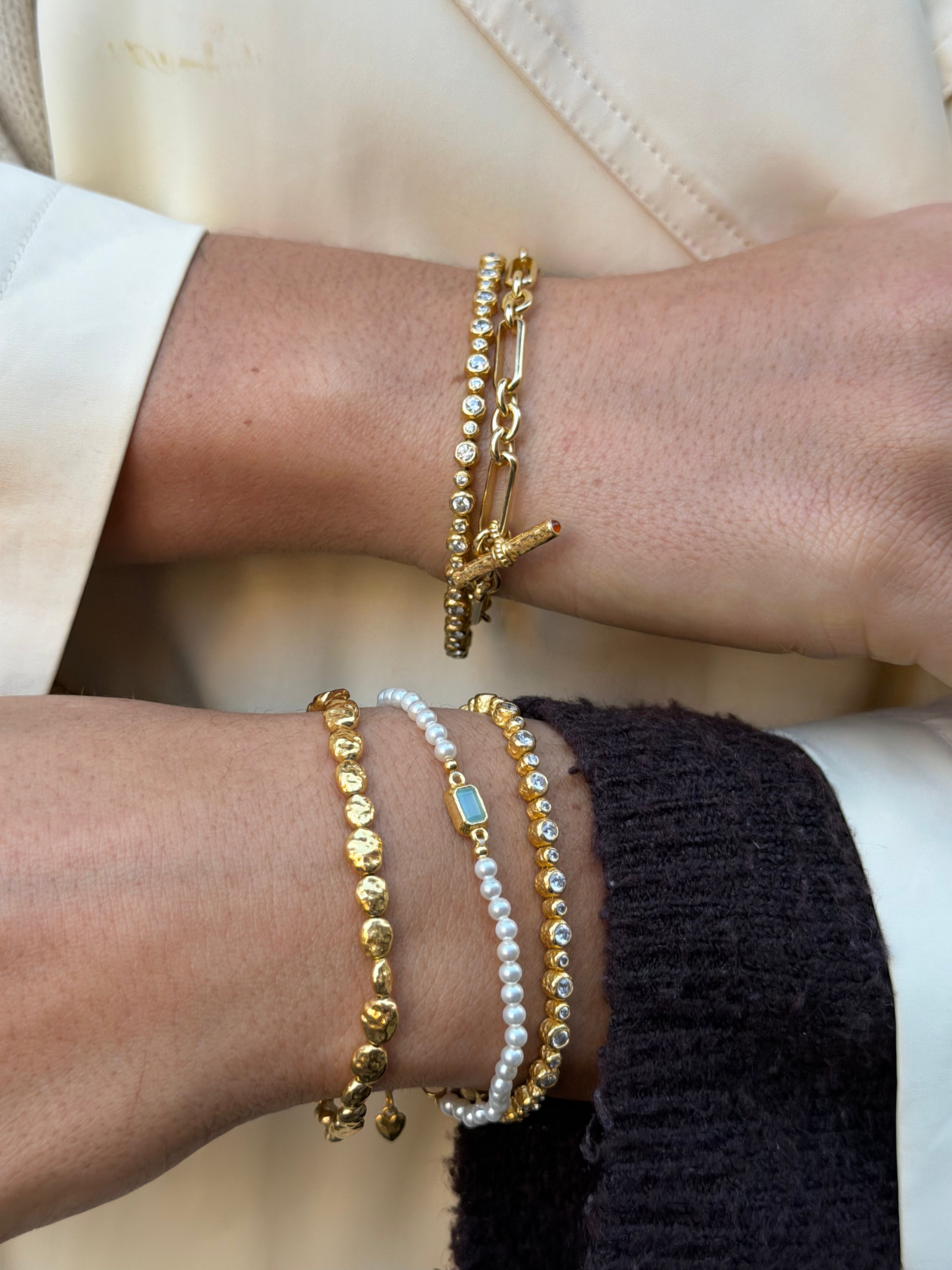 T-Bar Maxi Bracelet | Red