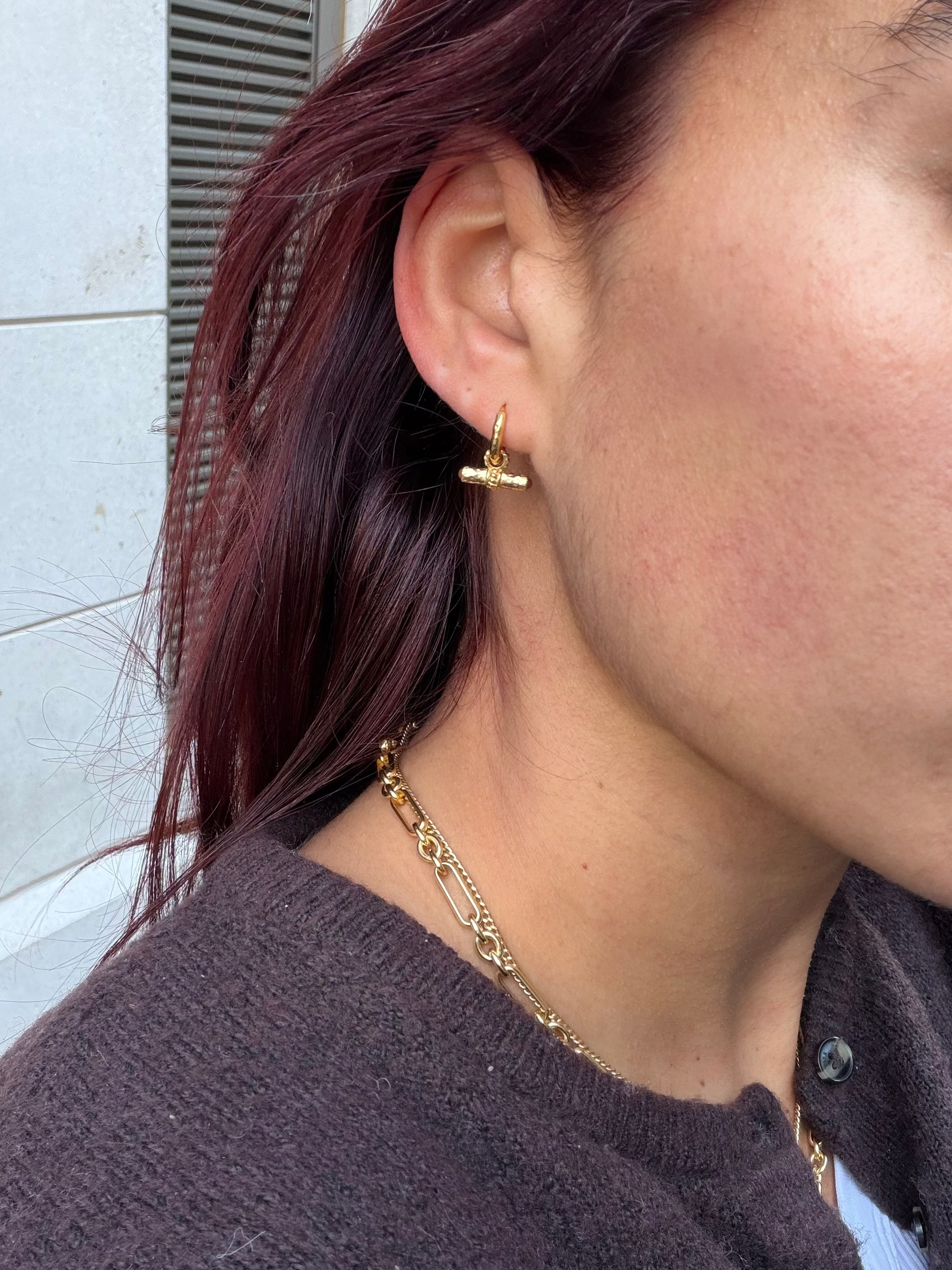 T-Bar Mini Hoops | Red