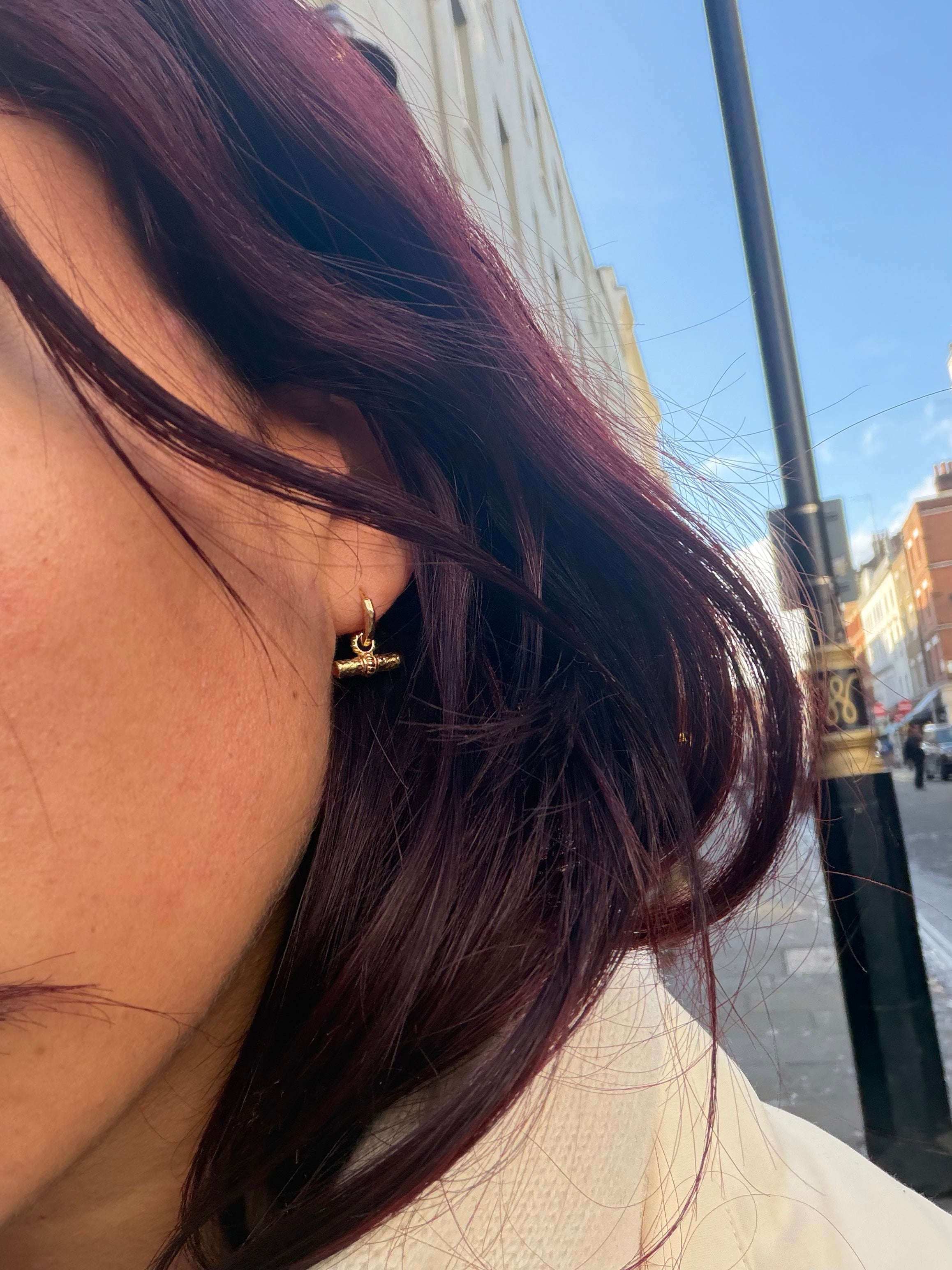 T-Bar Mini Hoops | Red
