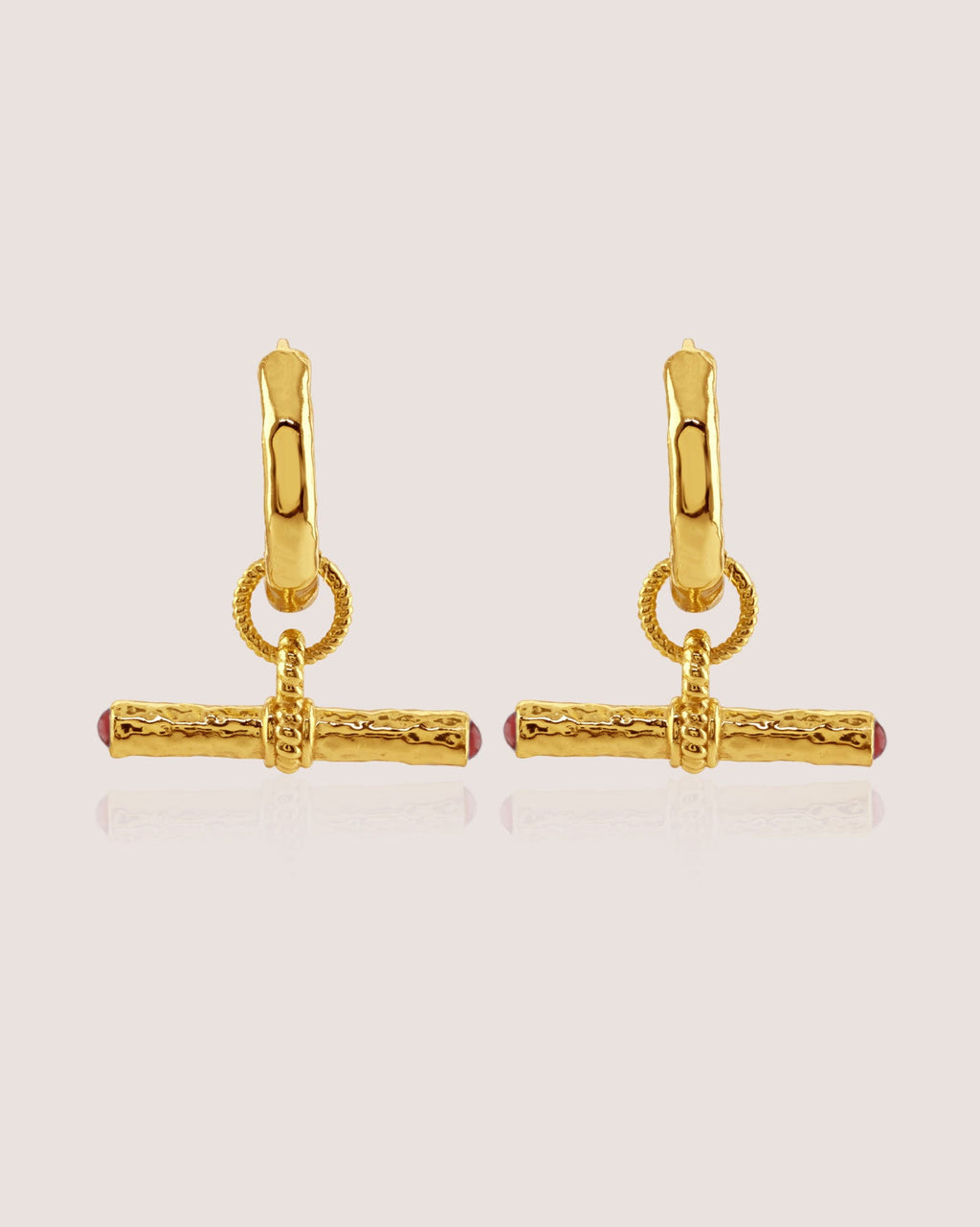 T-Bar Maxi Hoops | Red