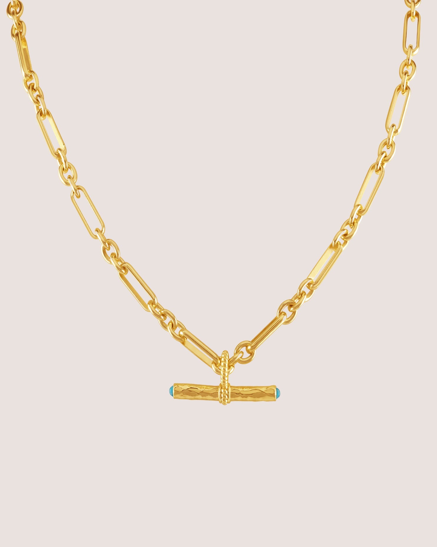 T-Bar Maxi Necklace | Turquoise