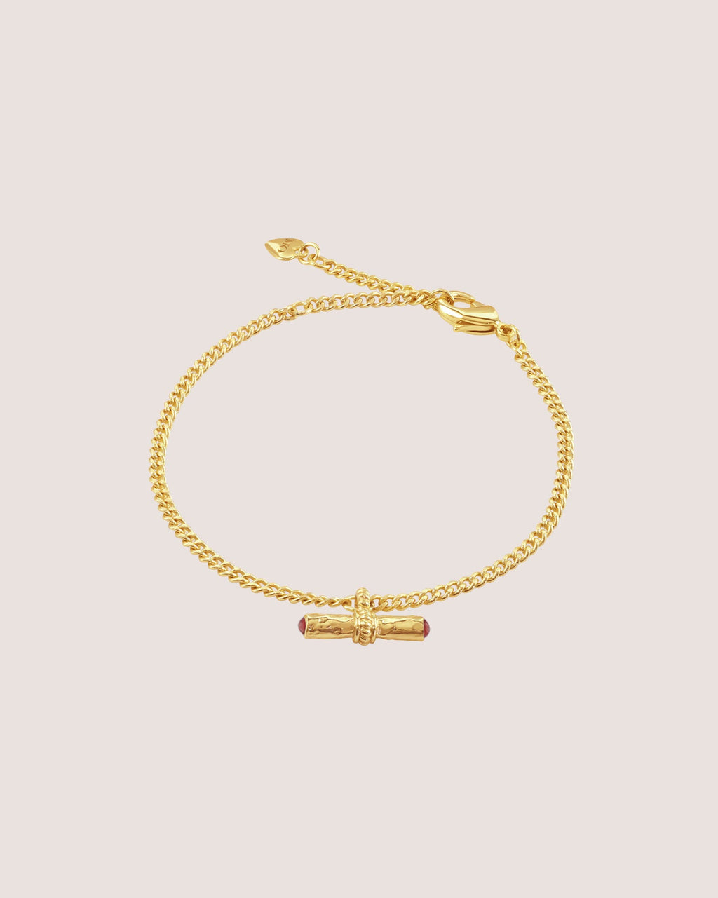 T-Bar Mini Bracelet | Red