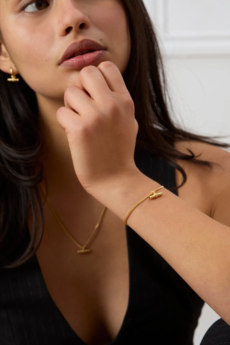 T-Bar Mini Bracelet | Red
