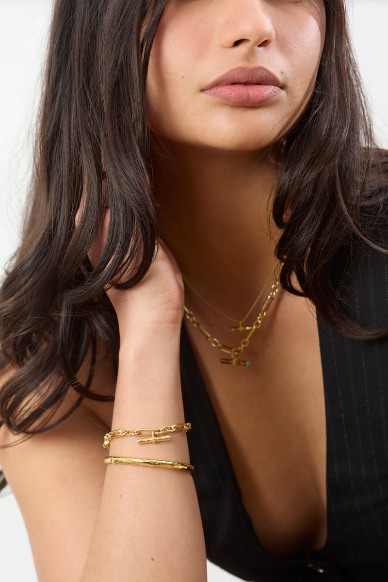 T-Bar Maxi Bracelet | Turquoise