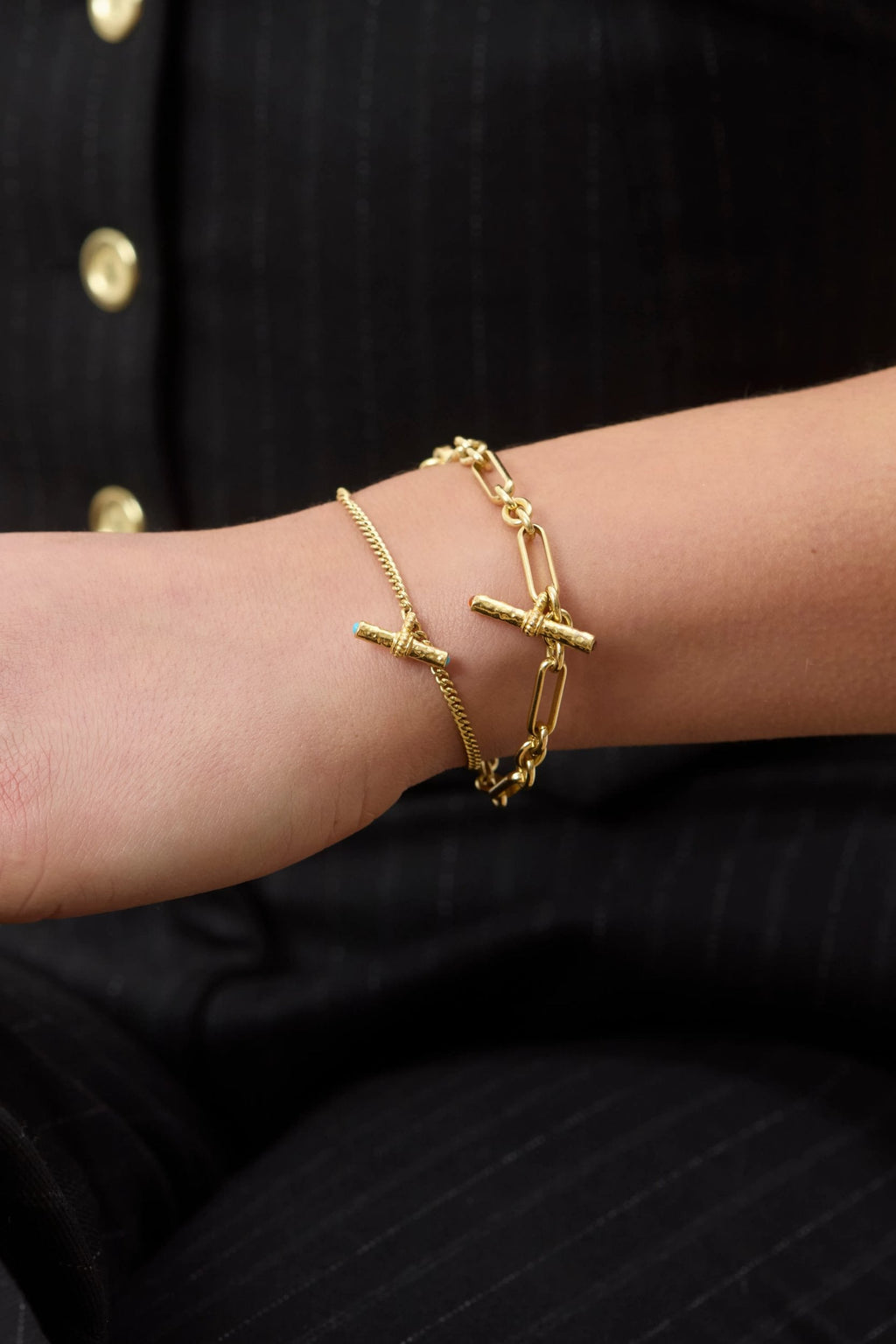 T-Bar Mini Bracelet | Turquoise
