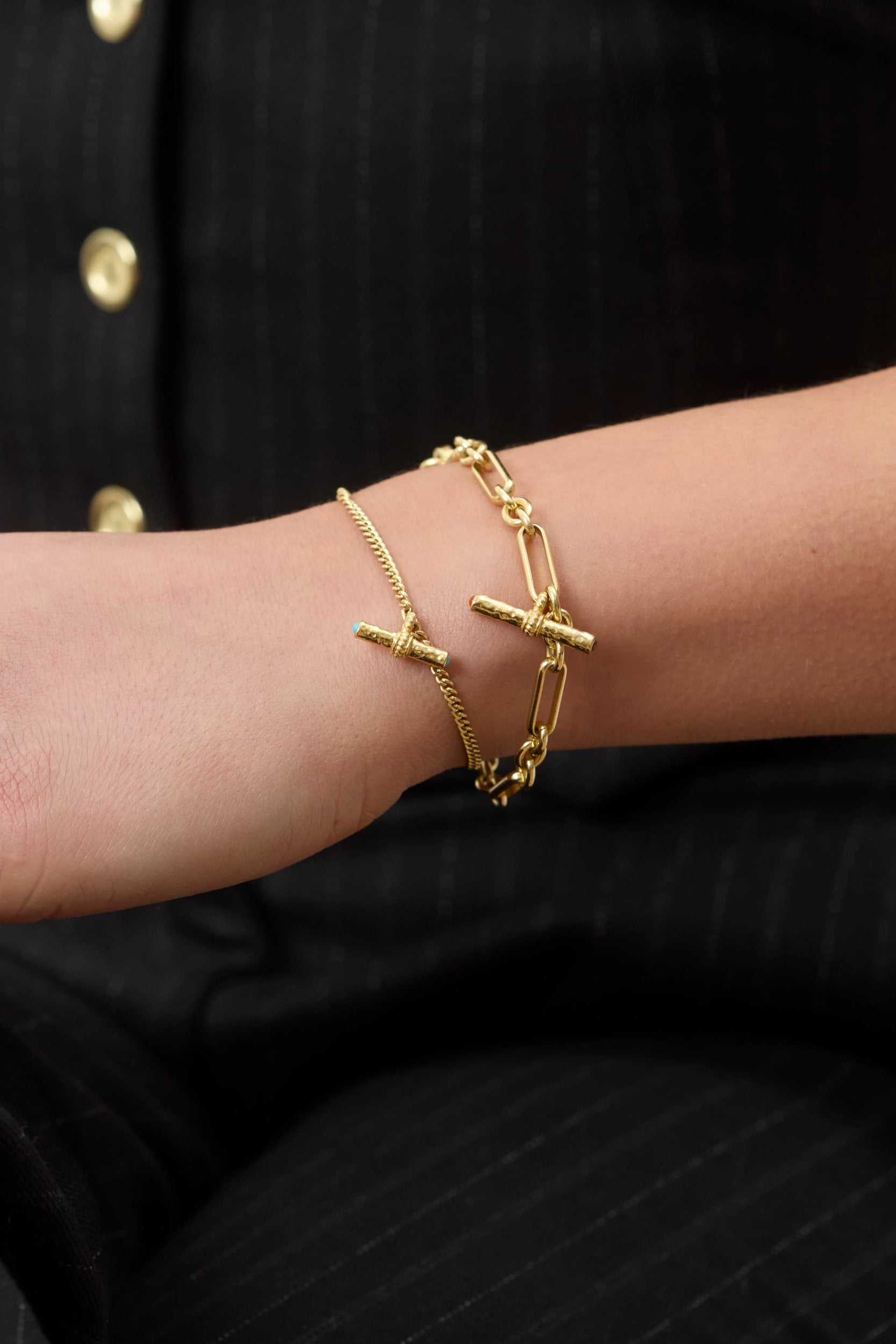 T-Bar Mini Bracelet | Turquoise