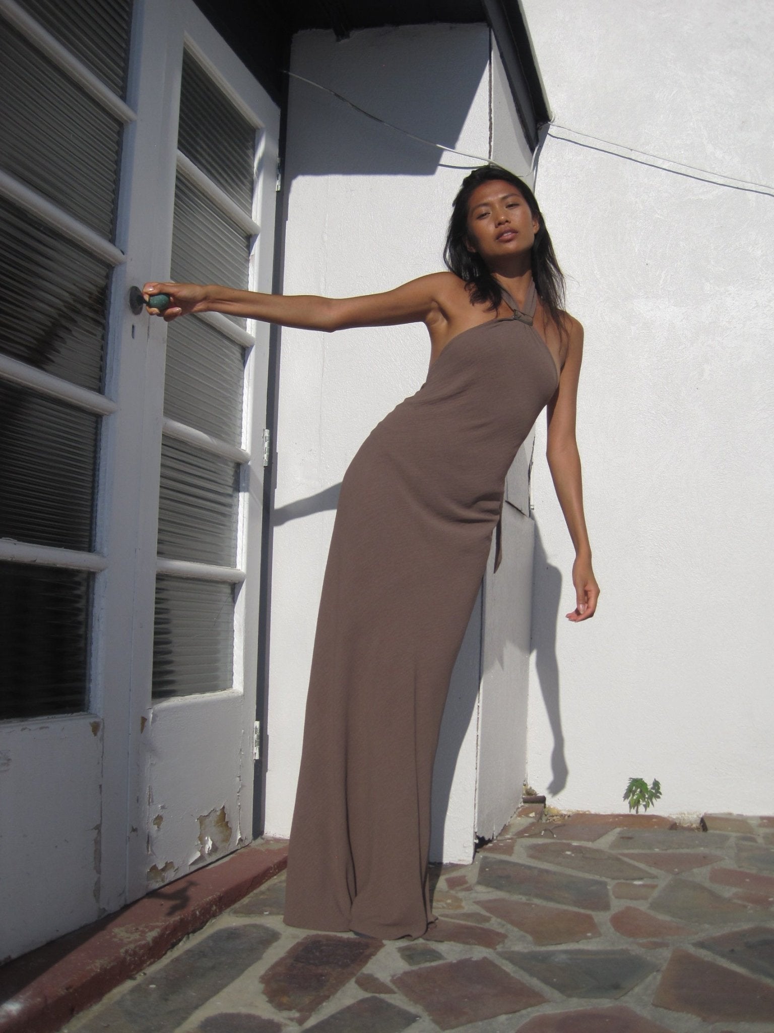 Athena Dress in Mocha - Alchemy London