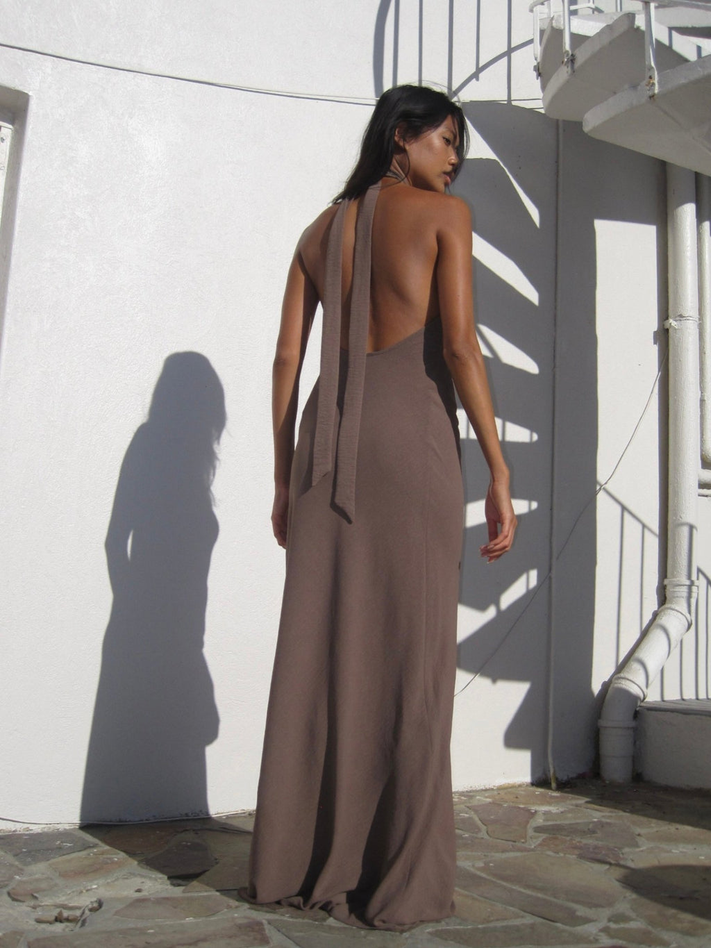 Athena Dress in Mocha - Alchemy London