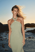 Athena Dress in Sage - Alchemy London