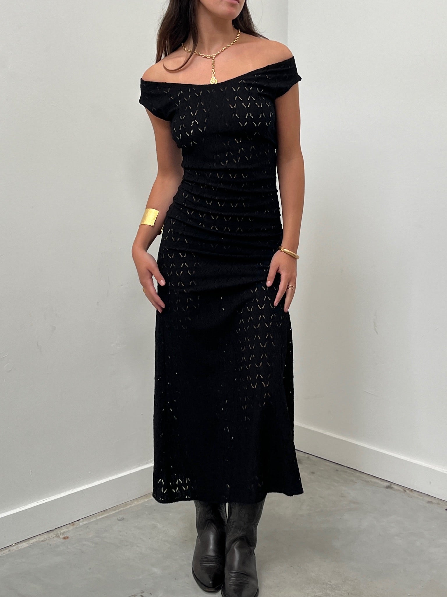 Cleo Dress in Black - Alchemy London