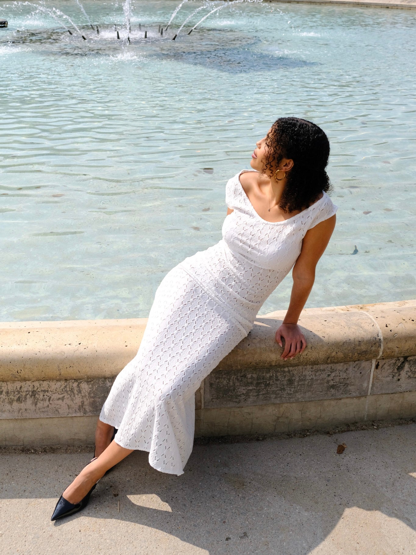 Cleo Dress in White - Alchemy London