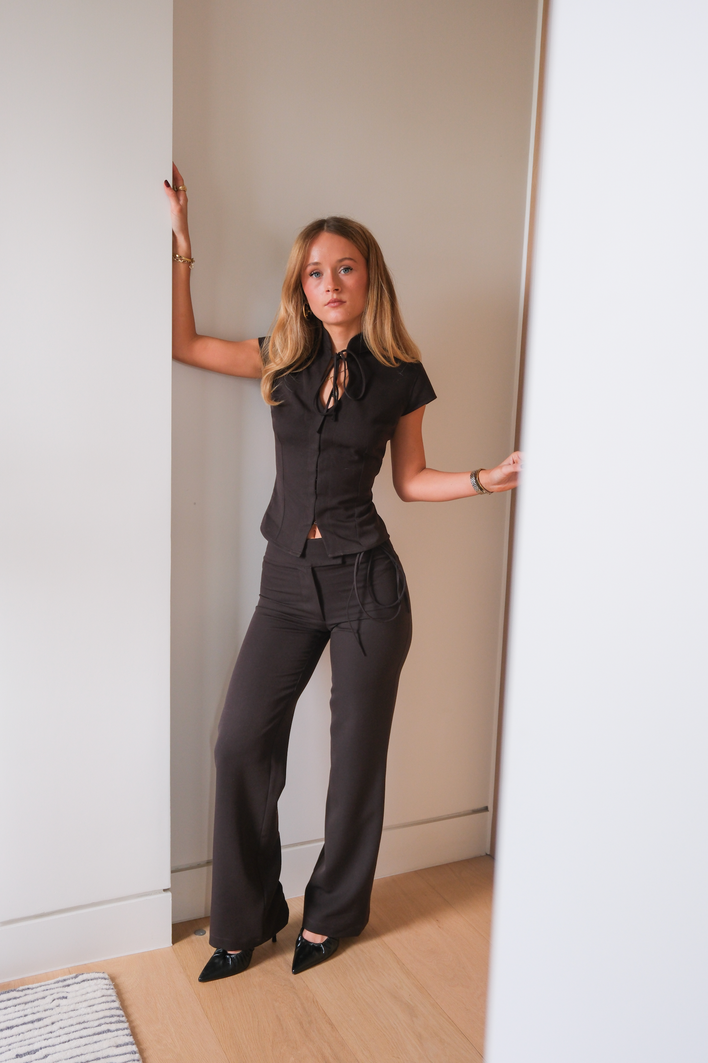 Malin Cap Sleeve Shirt | Chestnut