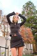 Malin Wrap Skirt | Chestnut