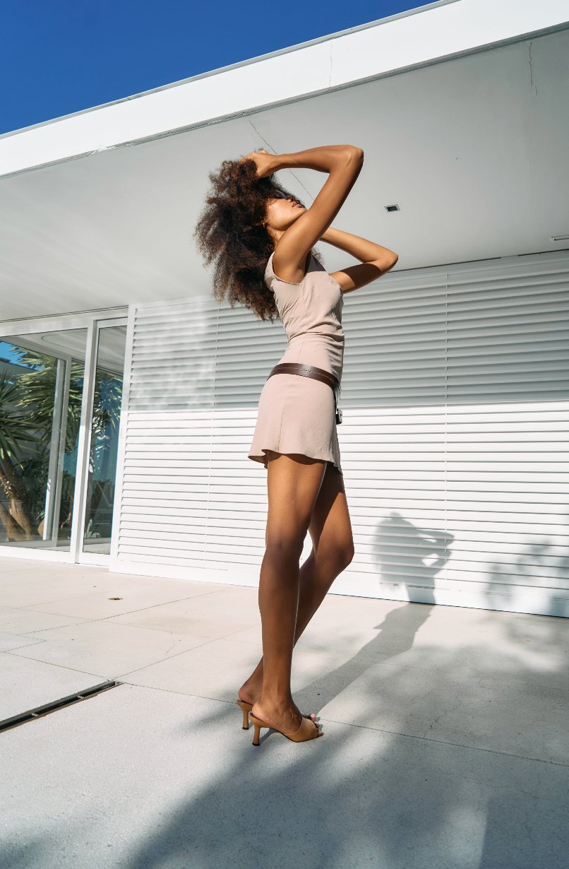 Erica Dress in Stone - Alchemy London