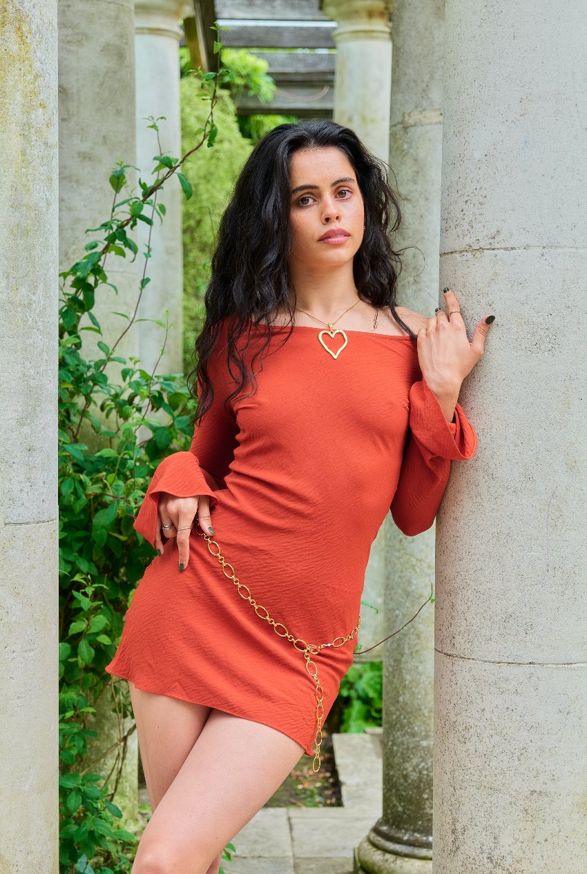 Gaia Dress in Chilli - Alchemy London