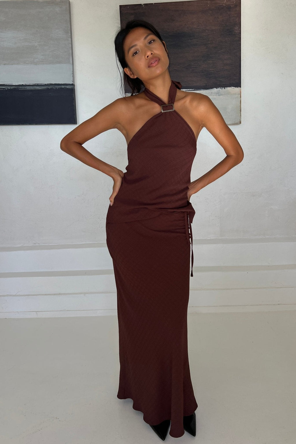 Luna Top in Mahogany - Alchemy London