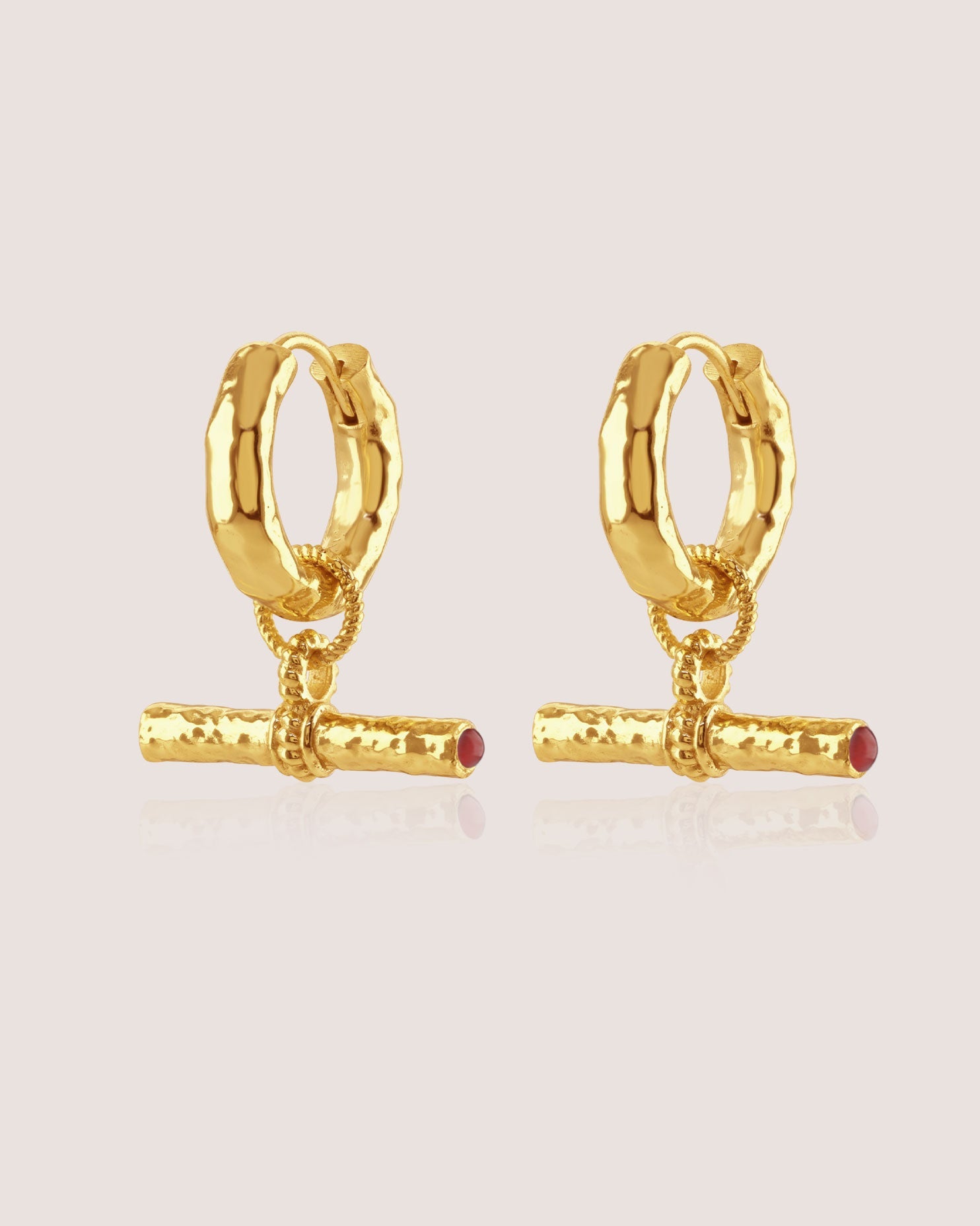 T-Bar Maxi Hoops | Red