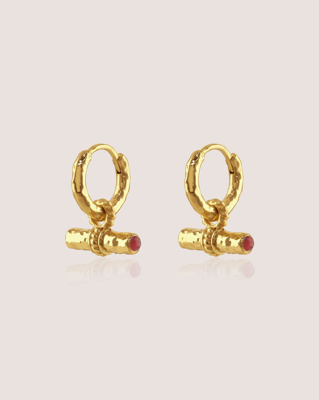 T-Bar Mini Hoops | Red